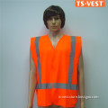 120gsm Polyester Orange Reflective Sport Running Vest